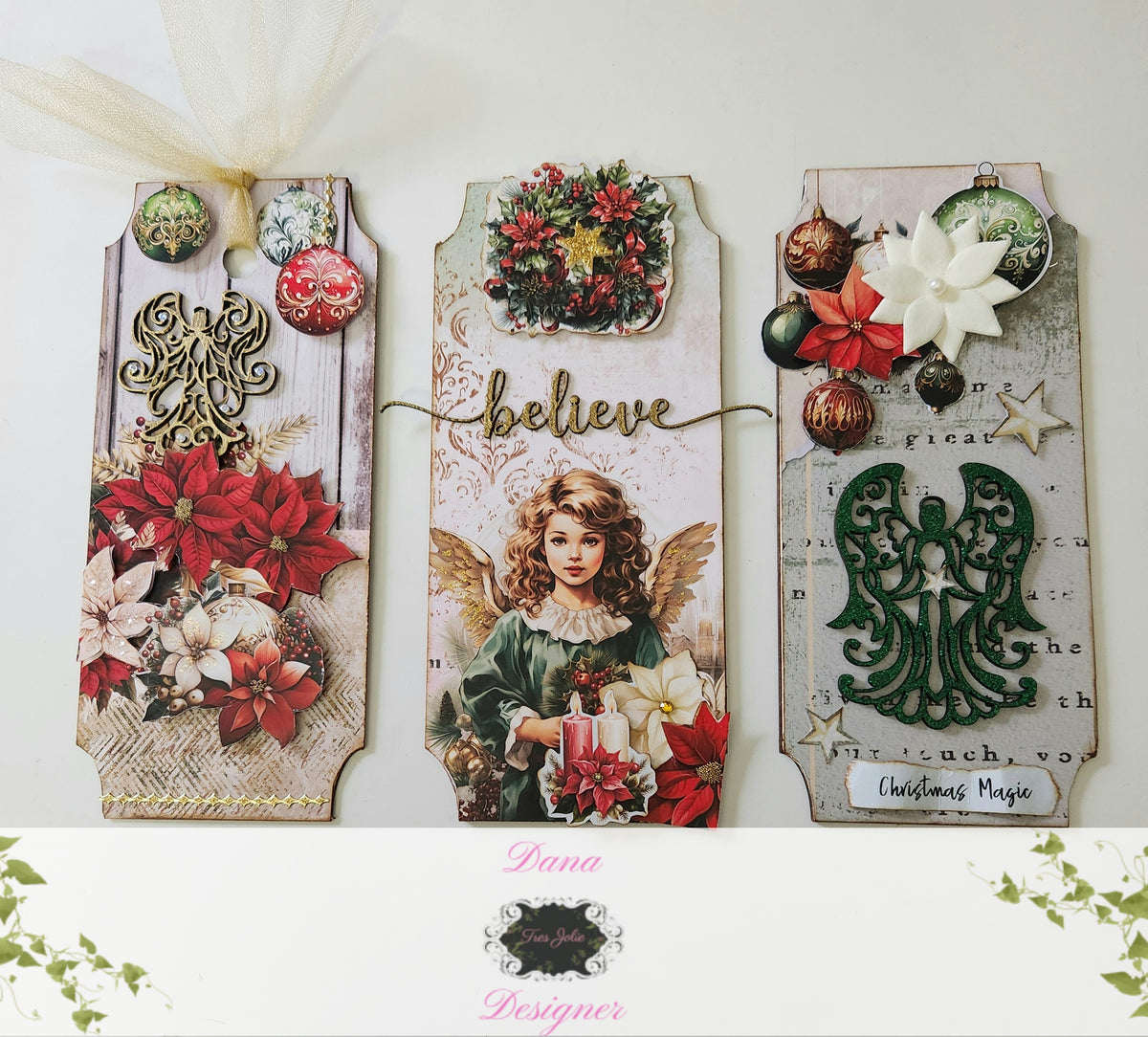 Upcycled Christmas Box and Tags – Tres Jolie Kits