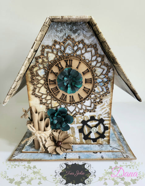 Grungy Chipboard House and Journal