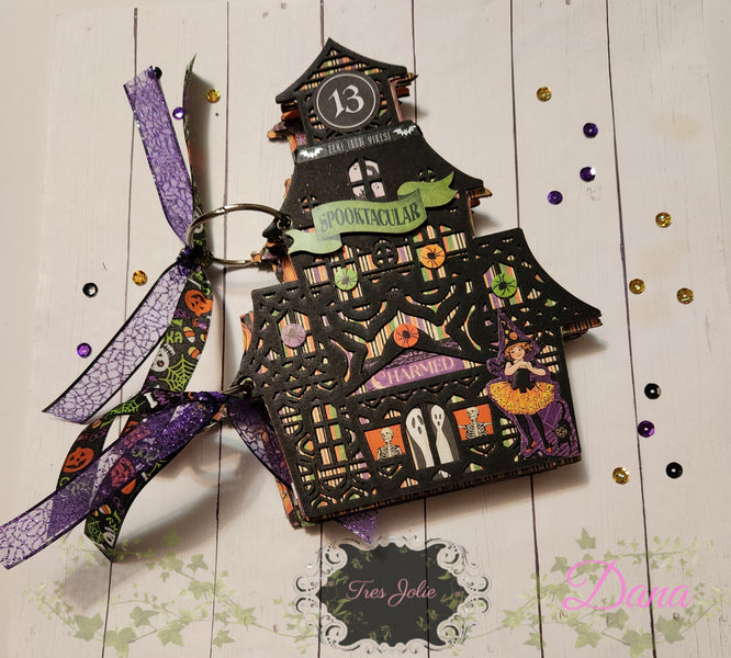 Spooktaular Haunted House Chipboard Album
