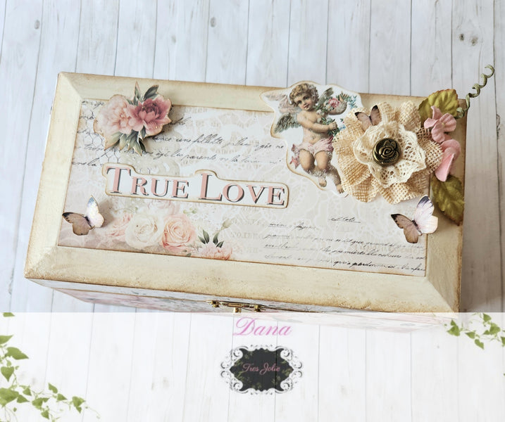 "True Love" Treasure Box with Tiny Envelopes and More