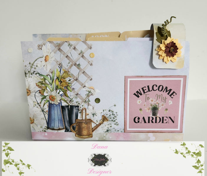 Blooming Garden File Folders and Journal