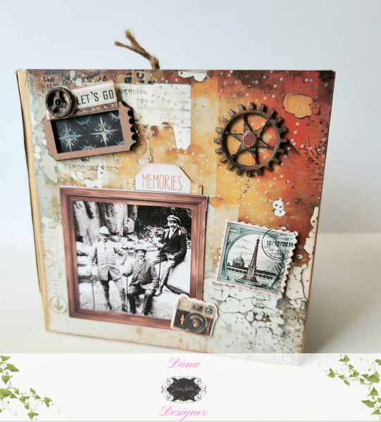 Grungy Traveler's Tag and Pocket Album