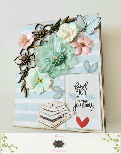 "Find Joy in the Journey" Paper lunch bag journal