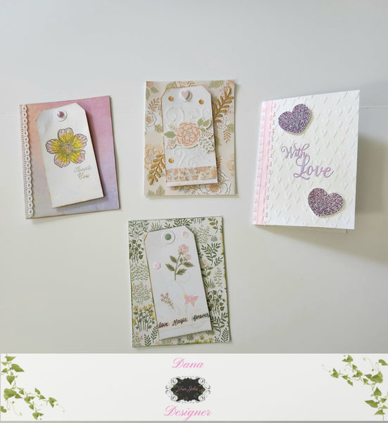 Shimmer and Shine Mixed Media Tag Cards