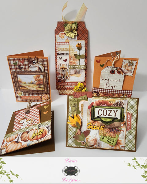 Cozy & Cute Fall Pocket Cards, Tags and More