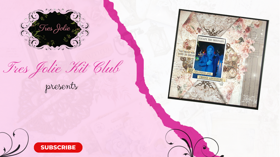 March Mixed Media Kit 12x12 layout