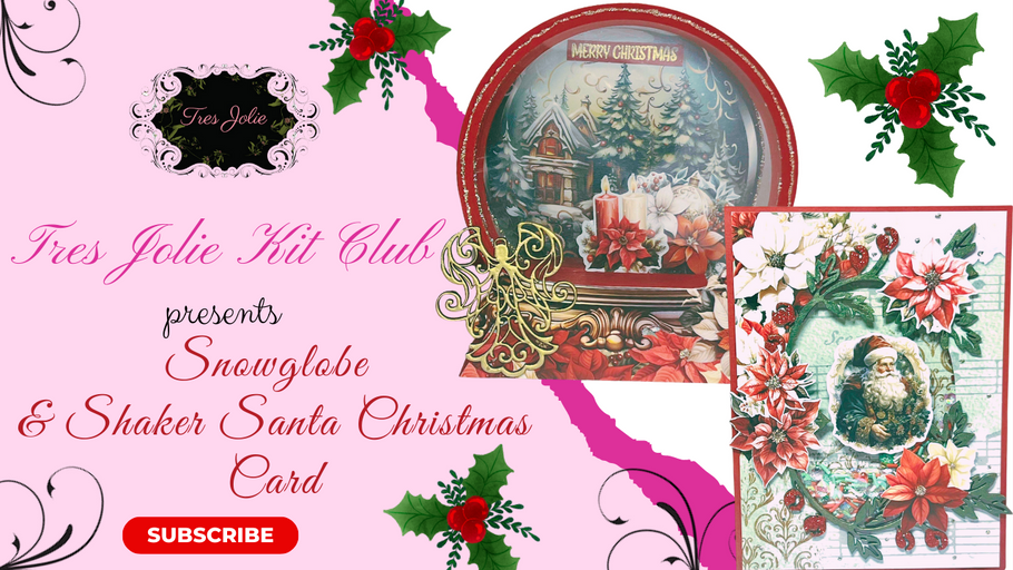 Snowglobe & Shaker Santa Christmas Cards