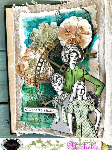 "Choose to Shine" Mixed Media Journal Page