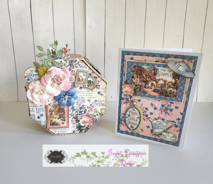 Recycled gift box and Matching Card