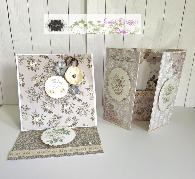 Thinking of You easel card and Gatefold pocket card