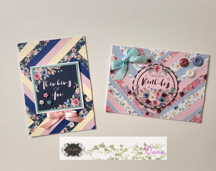 Quilted cards and Tags Set