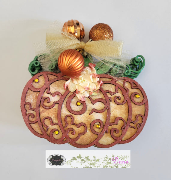 Pumpkin Chipboard Album