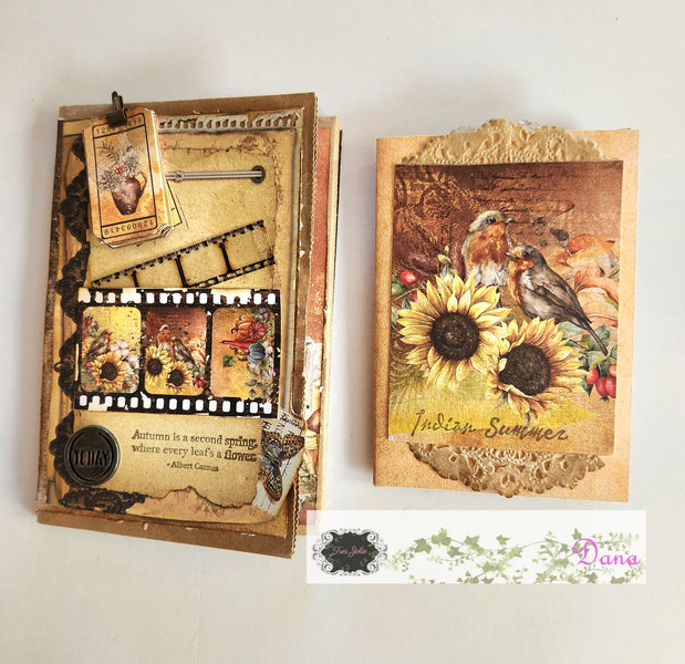 Paper Bag Fall Junk Journal and mini book