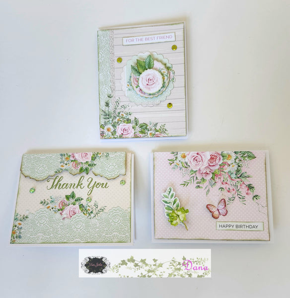 Spring Floral Pocket Tag Cards