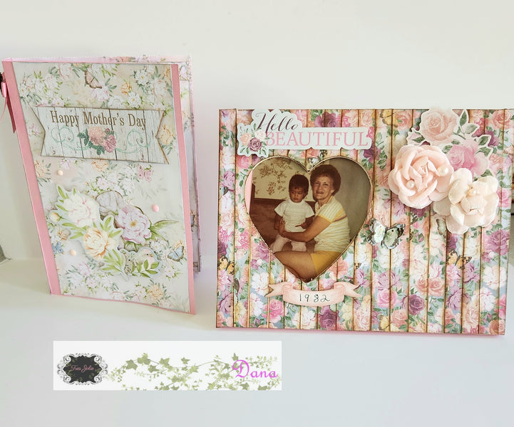 Shadow Box Frame Mother's Day Card and Wood Frame