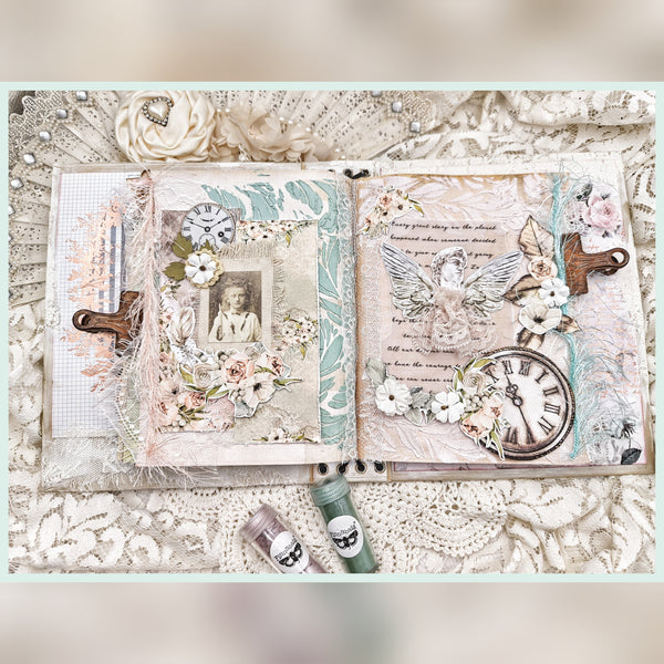 "Angels" Art Journal Page Layout