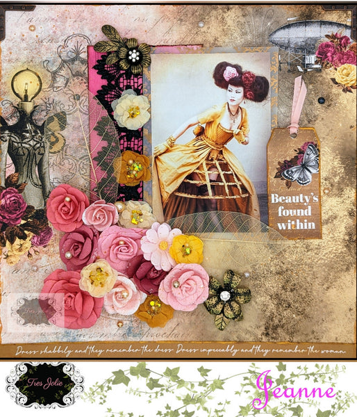 "Beauty's Found Within" - Mood Board Challenge Layout