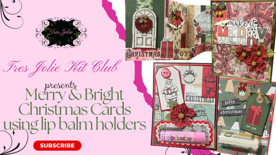 Merry & Bright Christmas Cards using 2025 November Card Kit and Mixed Media Kit
