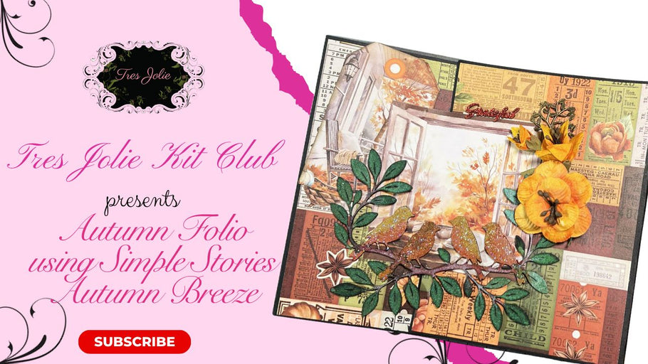 Autumn Folio using 2025 October Scrapbook Kit