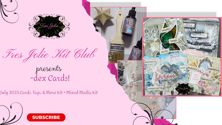 -dex Cards! - July 2023 Cards, Tags, & More Kit + Mixed Media Kit