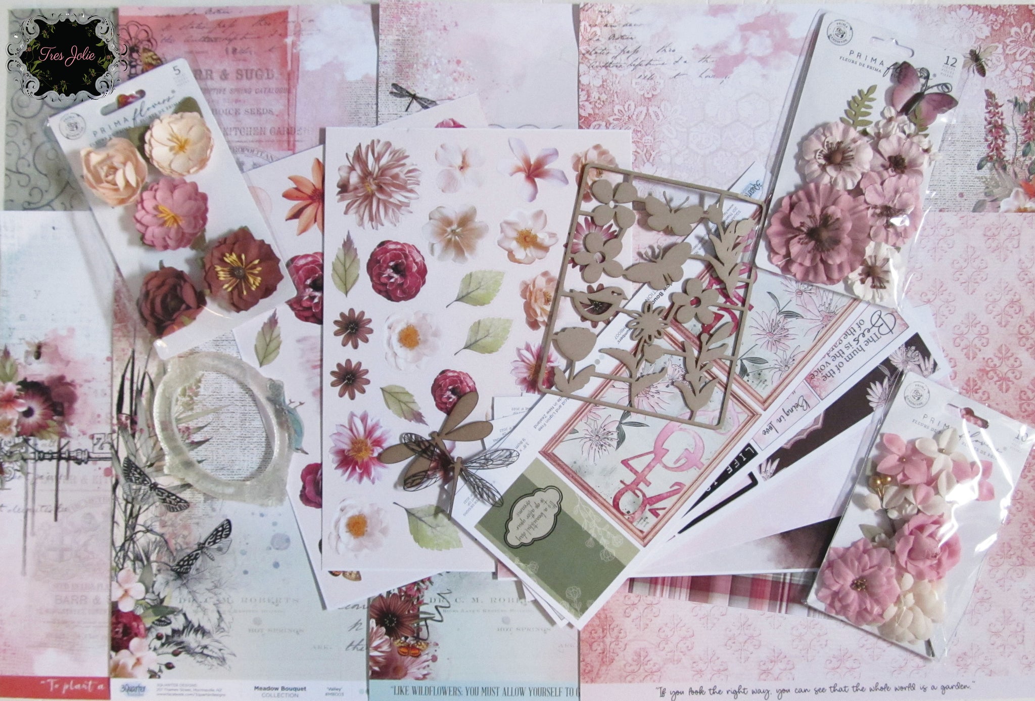 Three Paper Boutique Scrapbooking Kits Simple 1-2-3 Spring Fall Winter NEW